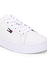Tommy Hilfiger Solid Embossed Logo Essential Sneakers