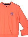 U.S. Polo Assn. Kids Boys Coral Crew Neck Solid Sweatshirt