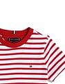 Tommy Hilfiger Boys Red Horizontal Striped T-Shirt