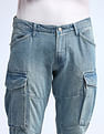 Flying Machine Cobain Loose Fit Blue Jeans