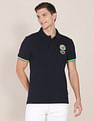 U.S. Polo Assn. Striped Sleeve Hem Logo Polo Shirt