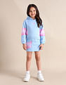 U.S. Polo Assn. Kids Girls Hooded Regular Fit Sweatshirt