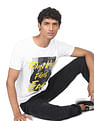 Flying Machine Pure Cotton Graphic Print T-Shirt