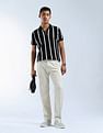 Flying Machine Vertical Striped Color Of Home Polo Shirt