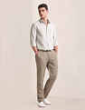U.S. Polo Assn. Windowpane Check Linen Blend Shirt