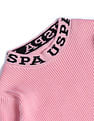 U.S. Polo Assn. Kids Girls Ribbed Cotton Sweater