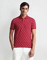 Arrow Sports Geometric Print Regular Polo Shirt