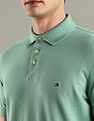 Tommy Hilfiger Solid Slim-Fit Cotton Polo T-Shirt