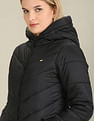 U.S. Polo Assn. Women Longline Puffer Hooded Jacket