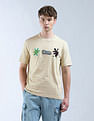Flying Machine Aplliqued Pattern Color Of Home T-Shirt