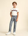 U.S. Polo Assn. Kids Boys Relaxed Fit Grey Jeans