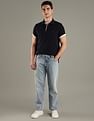 Tommy Hilfiger Solid Regular-Fit Cotton Polo T-Shirt