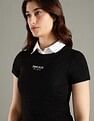 Tommy Hilfiger Logo Slim Fit Cotton T-Shirt