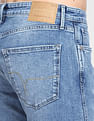 Flying Machine Mid Rise Slash Slim Tapered Fit 90s Vintage Jeans