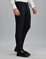 Tommy Hilfiger Regular-Fit Solid Mid Rise Trousers