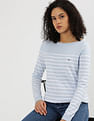 Tommy Hilfiger Boat Neck Horizontal Stripe Sweater