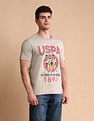 U.S. Polo Assn. Denim Co. Graphic Printed Muscle Fit T-Shirt