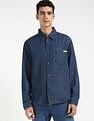 Calvin Klein Jeans Solid Regular-Fit Denim Shirt