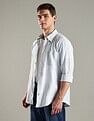 Tommy Hilfiger Striped Regular Fit Linen Shirt