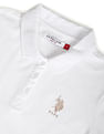 U.S. Polo Assn. Women Metallic Logo Pique Polo Shirt