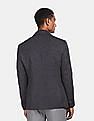 U.S. Polo Assn. Men Navy Slim Fit Patterned Casual Blazer