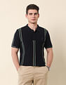 U.S. Polo Assn. Vertical Striped Gold Cup Polo Shirt
