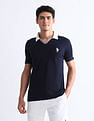 USPA Active Solid Slim Fit Polo Shirt