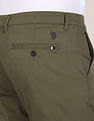 U.S. Polo Assn. Austin Trim Fit Solid Casual Trousers