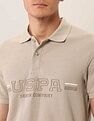U.S. Polo Assn. Denim Co. Brand Embossed Muscle Fit Polo Shirt