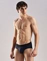 Calvin Klein Underwear Mid Rise Solid Blue Briefs