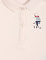 U.S. Polo Assn. Kids Girls Solid Cotton Coordinate Polo Shirt