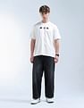 Flying Machine Relaxed Fit Graphic Printed T-Shirt