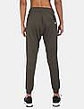 Flying Machine Elasticized Waist Cotton Print Joggers