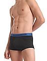 Calvin Klein Underwear Men Black Classic Fit Low Rise Trunks - Pack Of 3