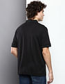 Calvin Klein Embossed Sleeve Hem Organic Cotton Polo Shirt