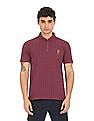 U.S. Polo Assn. Checked Cotton Pique Polo Shirt