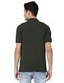AD by Arvind Cotton Solid Polo Shirt