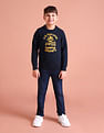 U.S. Polo Assn. Kids Brand Print Crew Neck Sweater