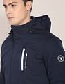 U.S. Polo Assn. Detachable Hood Panelled Polyester Casual Jacket