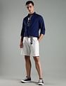 Tommy Hilfiger Self Design Slim Fit Cotton Shirt