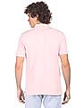 U.S. Polo Assn. Men Light Pink Solid Short Sleeve T-shirt