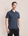 U.S. Polo Assn. Typography Print Slim Fit Polo Shirt