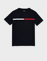 Tommy Hilfiger Kids Boys Embroidered Logo Regular Fit Cotton T-Shirt