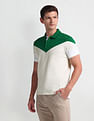 Arrow Sport Short Sleeve Color Block Polo Shirt