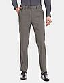Arrow Tapered Fit Patterned Wool Formal Trousers