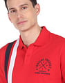 AD by Arvind Cotton Vertical Stripe Polo Shirt