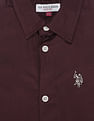 U.S. Polo Assn. Kids Boys Self Design Sateen Shirt