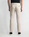 Arrow Sports Cotton Linen Mid Rise Trousers