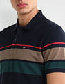 Arrow Sport Dynamax Horizontal Striped Regular Polo Shirt