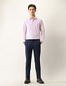 Arrow Textured Manhattan Slim Fit Ceremonial Shirt